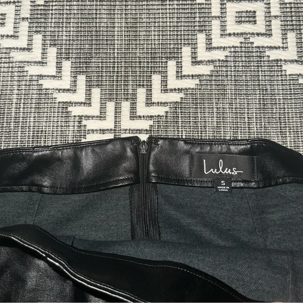 Lulus Black Leather Skirt - Picture 3 of 3
